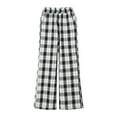 Usaibhir Toddler Girls Summer Casual Elastic Waist Checkered Plaid Leg