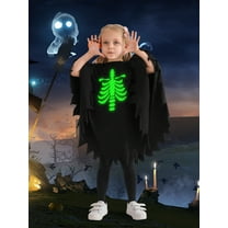 Usaibhir Toddler Halloween Ghost Costume Fancy Party Costumes Cloak Kids Boy Girl Halloween Cosplay Outfit Pumpkin Capes