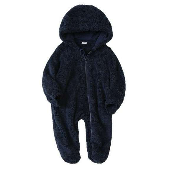 Usaibhir Unisex Toddler Baby Clothes Winter Coats Cute Infant Jumpsuit Snowsuit Bodysuits Romper for 6M Nvay Blue