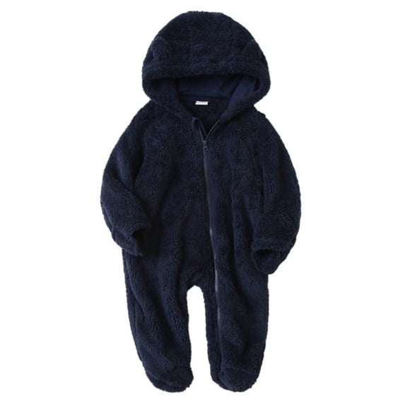 Usaibhir Unisex Toddler Baby Clothes Winter Coats Cute Infant Jumpsuit Snowsuit Bodysuits Romper for 9M Nvay Blue
