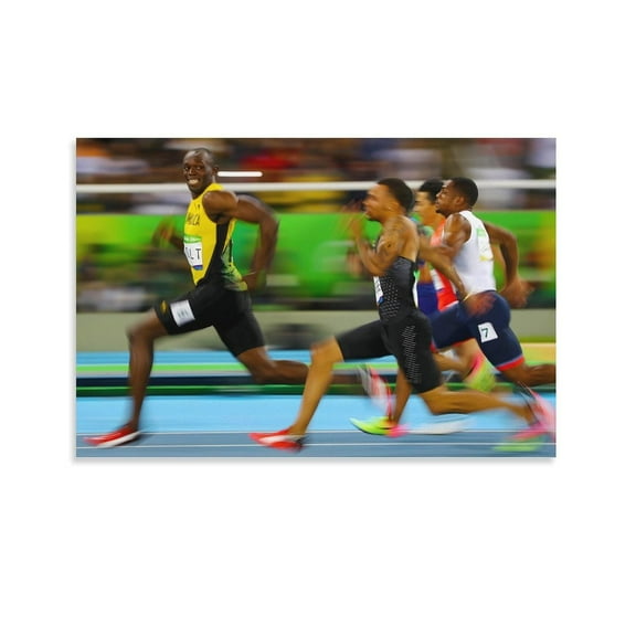 Usain Bolt Male Track And Field Athlete Poster (3) Home Decor Poster Wall Art Hanging Picture Print Bedroom Decorative Painting Posters Room Aesthetic 12x18inch(30x45cm)