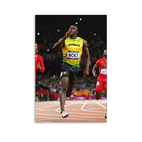 Usain Bolt Male Track And Field Athlete Poster (42) Picture Print Canvas Poster Wall Paint Art Posters Decor Modern Home Artworks Gift 16x24inch(40x60cm)