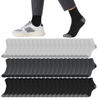 Usavemo 30 Pairs Mens Quarter Socks Lightweight Casual Socks for Men Size 10-13