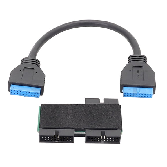 Usb 19pin Hub With Chip And Modular Cable Design Usb 19pin 1 to 2 Hub 20CM/7.87in