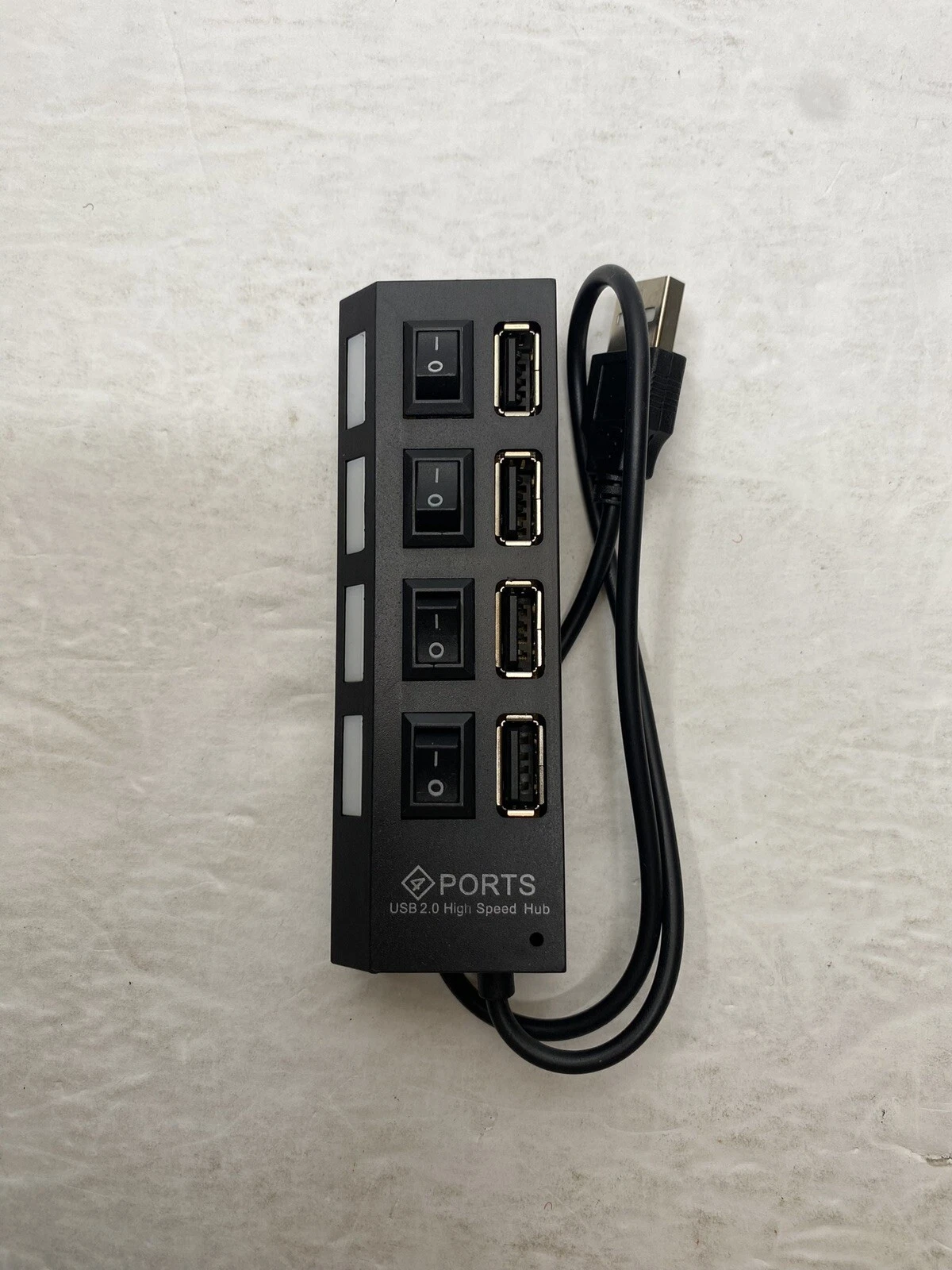 Usb 2.0 Hub Multi Usb Splitter Ports Hub Use Power Adapter4/ 7 Ports