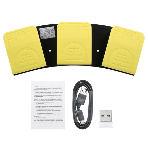 Usb+2.4g+bt FS20Pro Triple Foot Switch Multifunctional Customized Foot Pedal USB+2.4G+BT Three-mode Connection Mechanical Switch