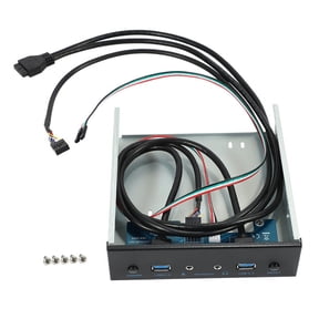 Usb 3.0 2 Port Optical Drive Front Panel Expansion Adapter Usb 3.0 Hub +Hd Audio+Power Switch Button