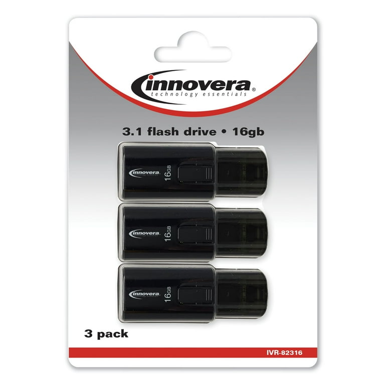 USB 3.0 Flash Drive, 16 GB, 3/Pack USB 3.0 Flash Drive, 16 GB, 3/Pack