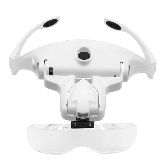 Usb 5 Lens 1.0X-3.5X Adjustable Bracket Headband Glasses Magnifier Loupe With 2 LED Lights And USB Charge Goggles Magnifying Tool Rechargeable LED Magnifying Glasses