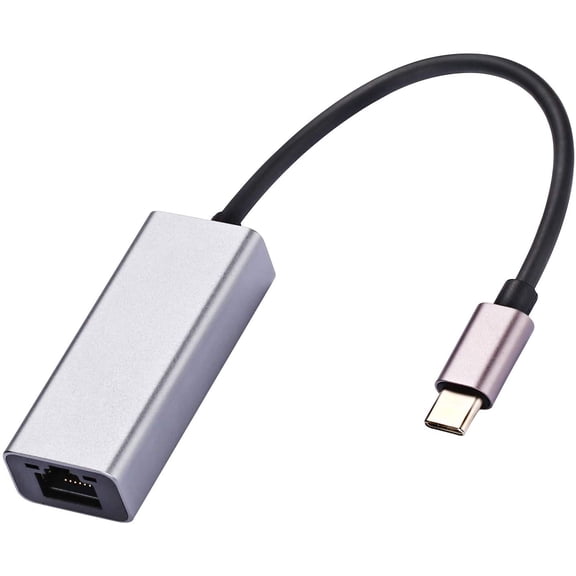 Usb-C To Ethernet Adapter Type C To Rj45 10/100/1000 Gigabit Ethernet Lan Network Adapter Compatible For Macbook Pro, Macbook, Imac, Dell Xps, Surface Book 2