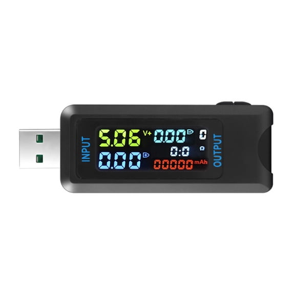 Usb C Power Meter Usb Tester 4.5-36V 0-5A Voltmeter Ammeter Digital Tester Meter A