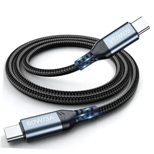 Usb-C To Usb-C Cable, 3.3Ft - Usbc Fast Charging Cable, Compatible 3.3Ft 60W