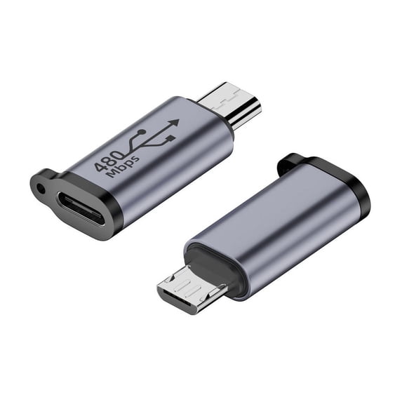 Usb-C to Micro USB Adapter Type-C Female To Micro Usb Male Converter Connector Supports Charging Data Sync Alloy Adaptor