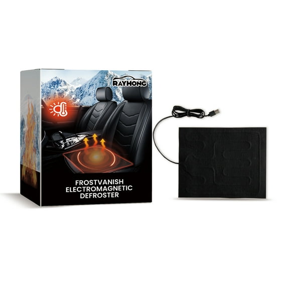 Usb Car Seat Heater with Thermostat, 3-Temperature Electromagnetic Defroster for Winter Driving