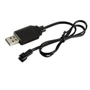 Usb Charger Cable for 3.7V Lithium Battery Charger SM-2P Forward RC Car Aircraft