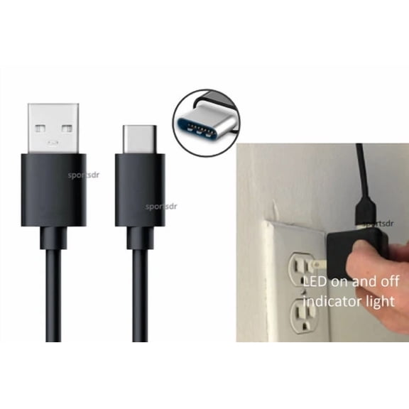 Usb Charger Cord Power Cable Wall Plug 4 Sony Wf-C700 Wireless Bluetooth Earbud