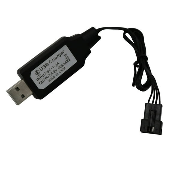 Usb Charging Cable 7.4v Rc Boat Sm-4p Plug Charging Cable Compatible For Udi001 Rc Speedboat Lithium Battery