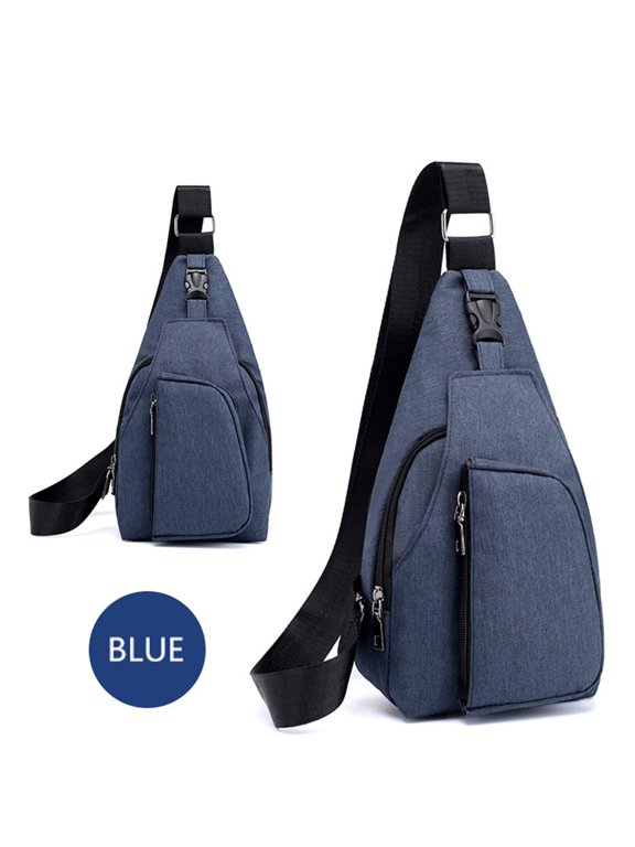 Usb Charging Chest Bag Men's New Trendy All-match One-shoulder Messenger Sports And Leisure Satchel