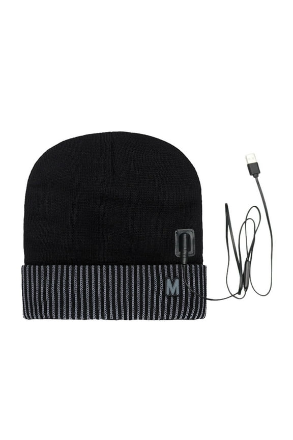 Usb Charging Heat And Keep Warm HairGrowth Cap For Men & Women Usb Charging Heating & Three Speed Control Controller Autumn And Winter Heated Warm Knit Cap HeadacheRelief Cap Exercise Desk Hand