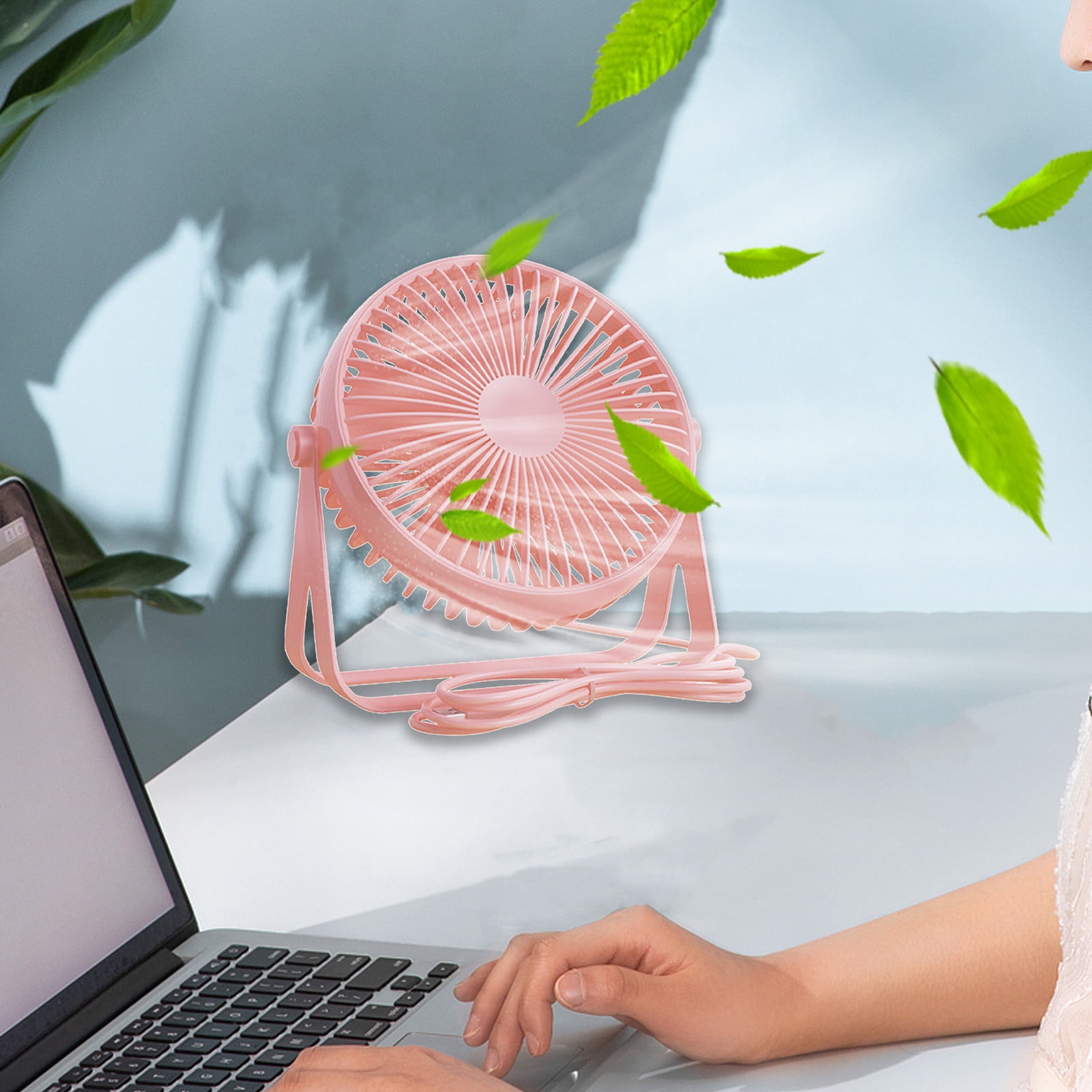 Usb Desk Fan Small Personal Workspace Fan with Quiet Operation, 3 ...
