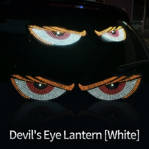 Usb Dynamic Led Matrix Devil Eyes Screen Light For Car Windshield Easy Install