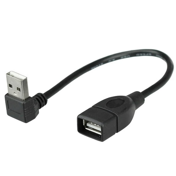 Usb Extension Cable 90 Angled Down/Up Data Cable Male To Female Power Cord