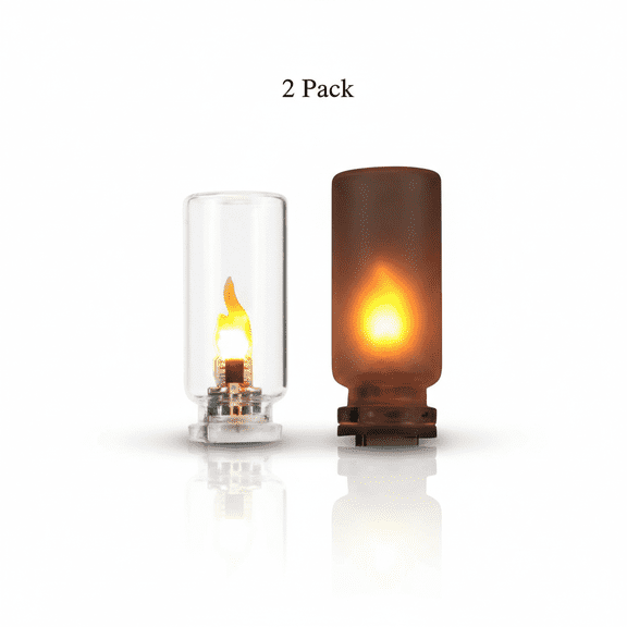 Usb Flame Lamp, Glass Bottle Simulated Fire Light with Ambient Glow for Bedroom, Desk, Party, Night Light, Decorative Mood Lighting (1Pc)