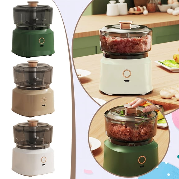 Usb Food Chopper TASTAN Portable Usb Garlic Chopper - Cordless Electric Vegetable Processor, One-Touch Mincing & Baby Food Maker, Compact Meat Grinder for Onion/Pepper/Seasoning, Electric Mincer, D
