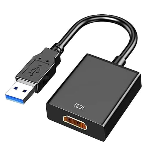 Usb To Hdmi Adapter, Usb 3.0/2.0 To Hdmi Audio Video Adapter, Hd 1080p Video Graphics Cable Converter For Pc, Laptop Hdtv Tv Compatible With Windows X