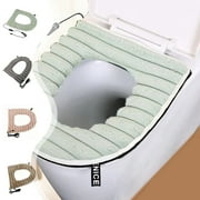 Usb Heated Toilet Seat Cover, Plush Winter Thermo-regulating Cushion, Washable Speed Heat Thermostat, Soft Material Design, Household Use, for Office/travel, High-Temp Control, Warmth