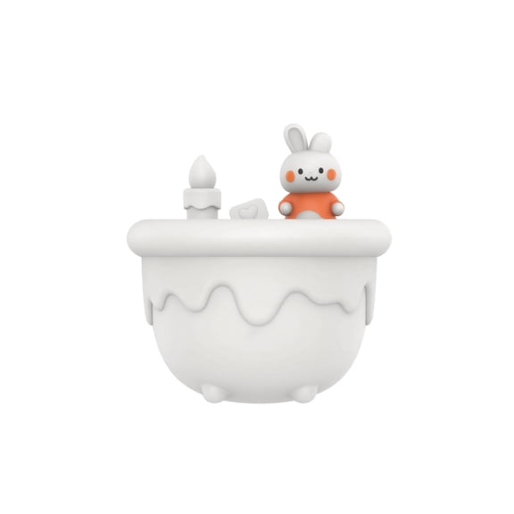 Usb Humidifier , Cute Rabbit Shaped Night Light With Usb Charging Quiet Mist Diffuser For Bedroom Dorm Home Air Moistener White 1 Pack