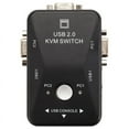thumbnail image 1 of Usb Kvm Switch Switcher 2 Port Vga Svga Box 2.0 Mouse Keyboard 1920X1440, 1 of 6