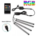 thumbnail image 1 of Usb Led Auto Car Interior Decor Atmosphere Wire Strip Light Lamp Accessories 12V, 1 of 6