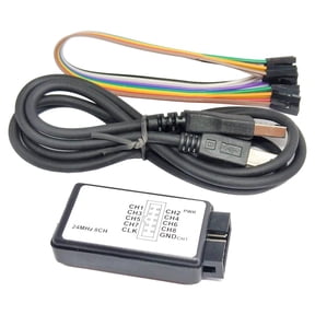 Usb Logic Analyzer 8Ch 24Mhz For Professional Microcontroller Debugging