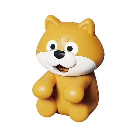 Usb Powered Mini Fan Dog Shape Novelty Portable Desk 2.24X2.36X3.35In Low Noise Small Airflow Cute Design Home Office Cup Bottle Edge Clip