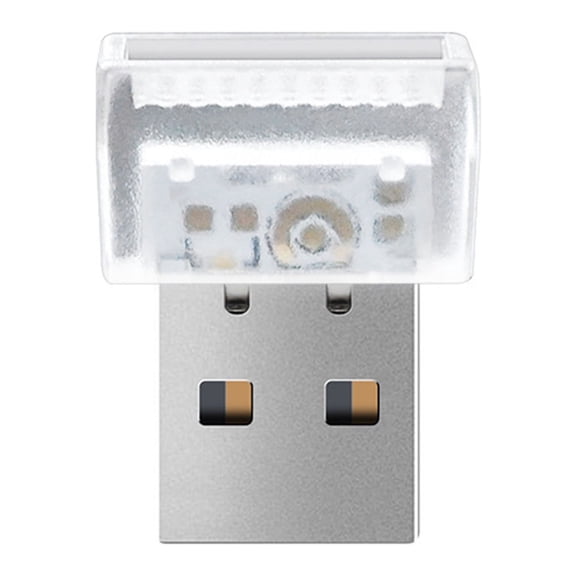 Usb Powered Mood Lighting Crystal Color Changing Ambient Light For Car Interior Decor Mini Decoration 0.87X0.67Inch
