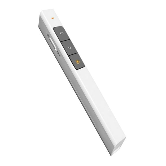 Usb Presentation Clicker Hyperlink Volume Control Wireless Presenter Presentation Remote Powerpoint Clicker For Macbook/Hp Elitebook Etc. - White