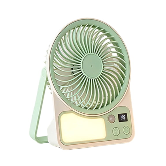 Usb Rechargeable Human Body Induction Light Fan With 5 Speed Settings For Dorm Desk Bedroom Camping