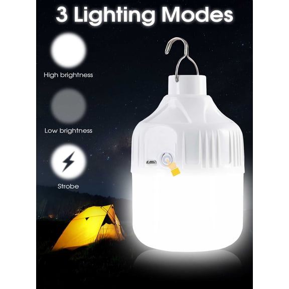 Usb Rechargeable LED Emergency Bulb Portable Camping Light Bulb Emergency Lighting Flashlight Lights Outdoor Picnics HangingTent Light