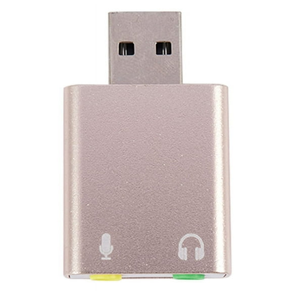 USB Sound Card 7.1 External USB to Jack 3.5mm Headphone Adapter Stereo Audio Mic Sound Card for PC Computer Laptop