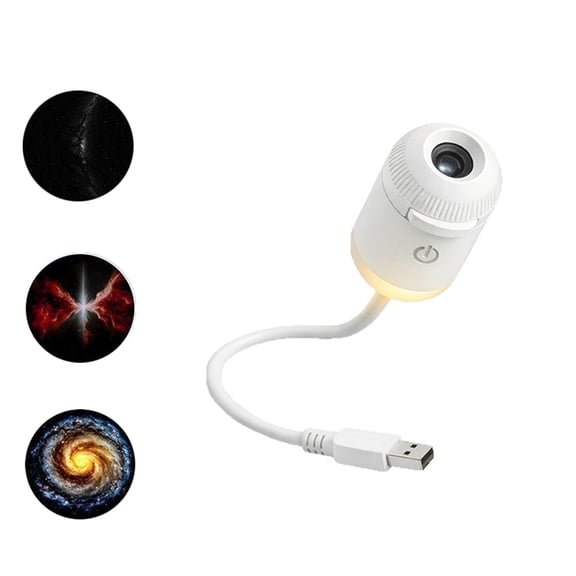 Usb Starry Sky Projector Night Light Galaxy Projector with 3 Interchangeable Film Slides, Led Ambient Mood Light for Bedroom Ceiling and Wall A