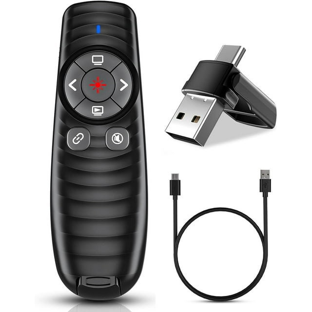 Usb TypeC Presentation Clicker Wireless Presenter Remote Clicker