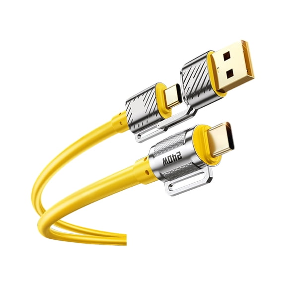 Usb Type C to USB C 240W Rapid Charging Cable For Laptops Alloy Housing Flexible Silicone Cord Multi Protections