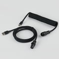 thumbnail image 1 of Usb Type c Fast Charging Cable Coil Custom Keyboard Cable Mechanical Keyboard Cable Double Sleeve, 1 of 5
