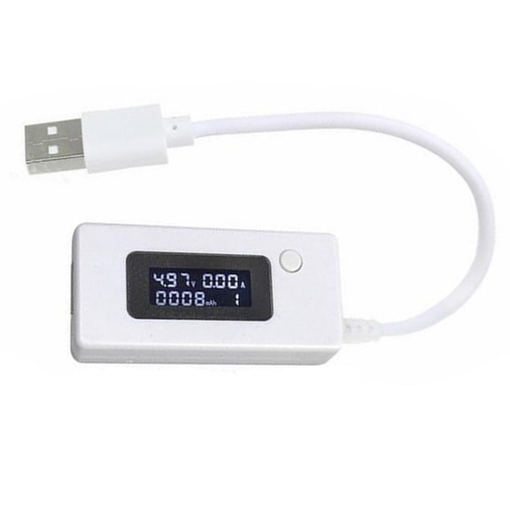 Usb Voltage Current Tester Portable Kcx017 With Lcd Display And Load Resistor