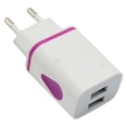 thumbnail image 1 of Usb Wall Charger,Double Port Cube Power Adapter,Charger Plug Block Charging Box,Double Port Wall Charging Adapter,Portable Usb Wall Charger Replacement for Most Smartphones and Tablets,EU Purple, 1 of 8