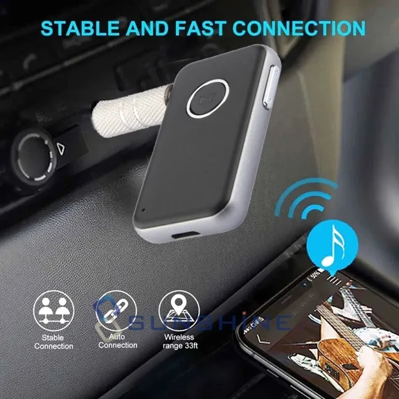 Usb Wireless Bluetooth 5.0 Audio Receiver 3.5Mm Aux Adapter For Car Headphone Pc