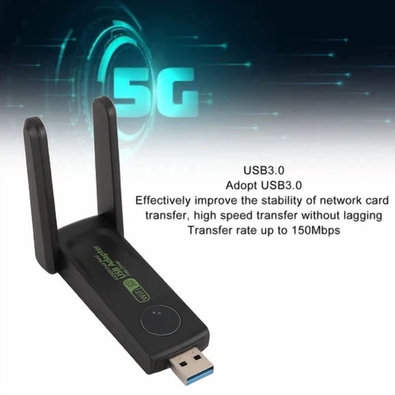 Usb Wireless Network Adapter Dual Band 2.4G 5G 150Mbps Wireless Transmitter New