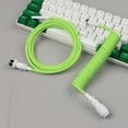 thumbnail image 1 of Usb c Coiled Cable Keyboard Fast Charging Usb a to Type c Data Mechanical Keyboard Cable, 1 of 5