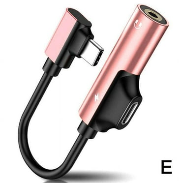 Usb-c Type-c To 3.5mm Jack Aux Headphone Audio Splitter Charging Adapter Cable.